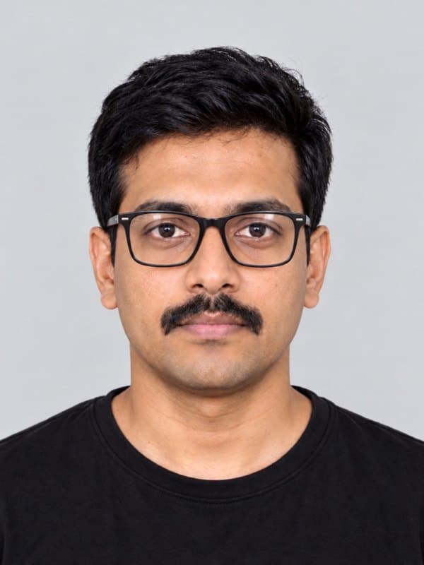 Wearing glasses or with glare