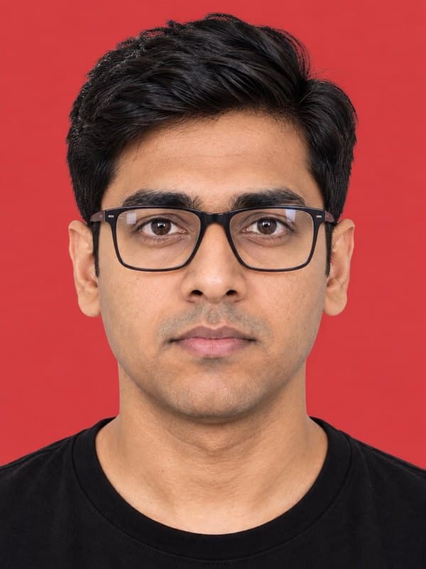 Wearing glasses or with glare
