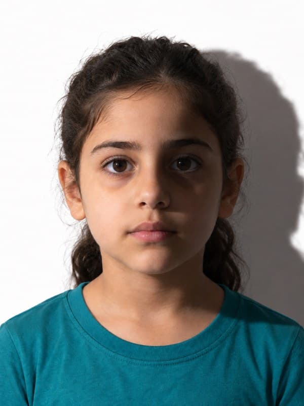 Shadows on the face or background