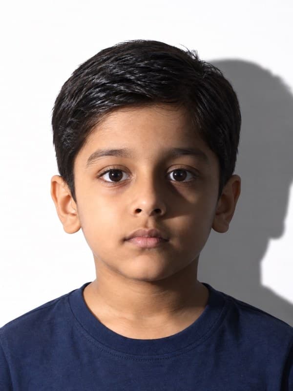 Shadows on the face or background