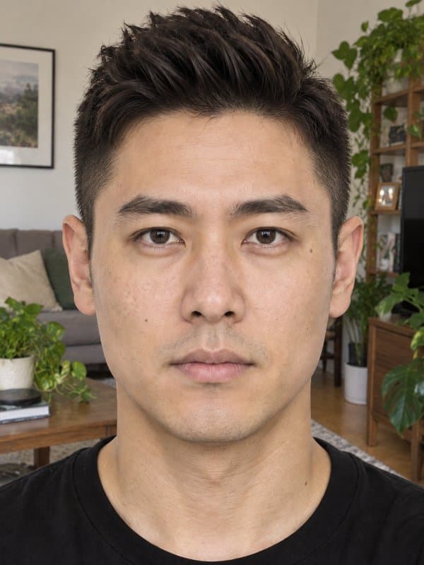 自宅で撮ったあなたの写真