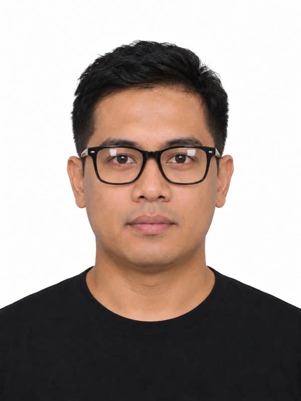 Wearing glasses or with glare