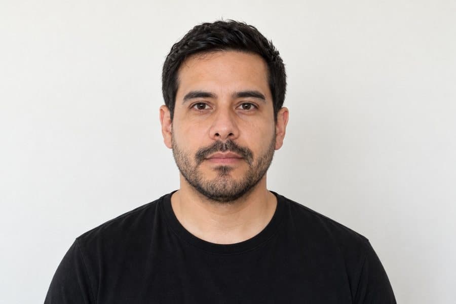Rostro frente a la cámara