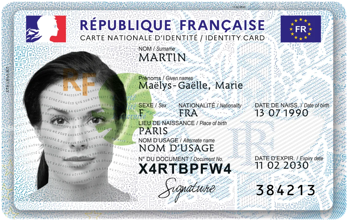Foto de DNI de Francia